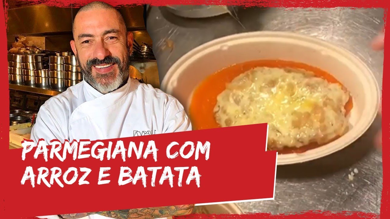 Parmegiana com arroz, batata palha e brócolis | FOGAÇA NA COZINHA
