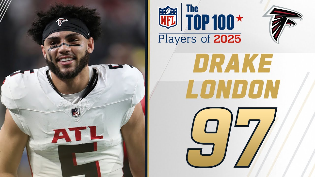 97: Drake London (WR, Falcons) | Top 100 Players of 2025