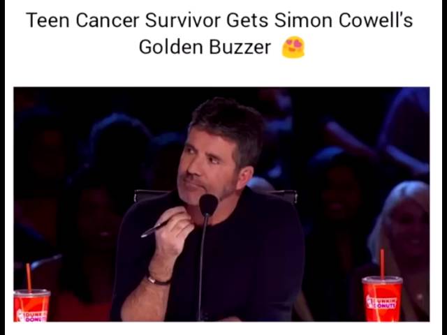 Inspiring Moment: Simon Cowell Presses Golden Buzzer for Teen Cancer Survivor on America's Got Talent ✨