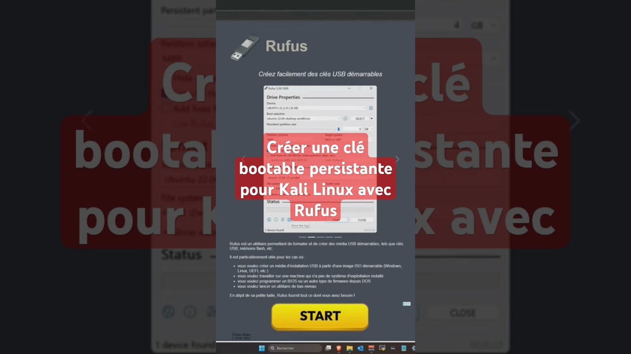 Guide Facile : Crée ta Clé USB Bootable Kali Linux pour Débuter en Hacking 🚀