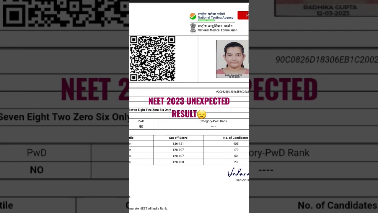NEET 2023 Results Out! Surprising Score Highlights 😮 | Check Your Score Card Now