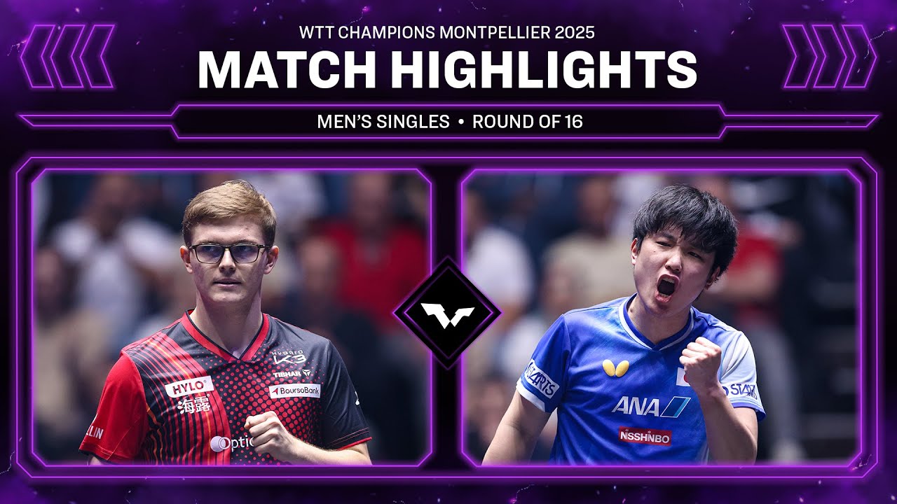 Epic Showdown: Alexis Lebrun vs Tomokazu Harimoto | WTT Montpellier 2025 Round of 16 🏓