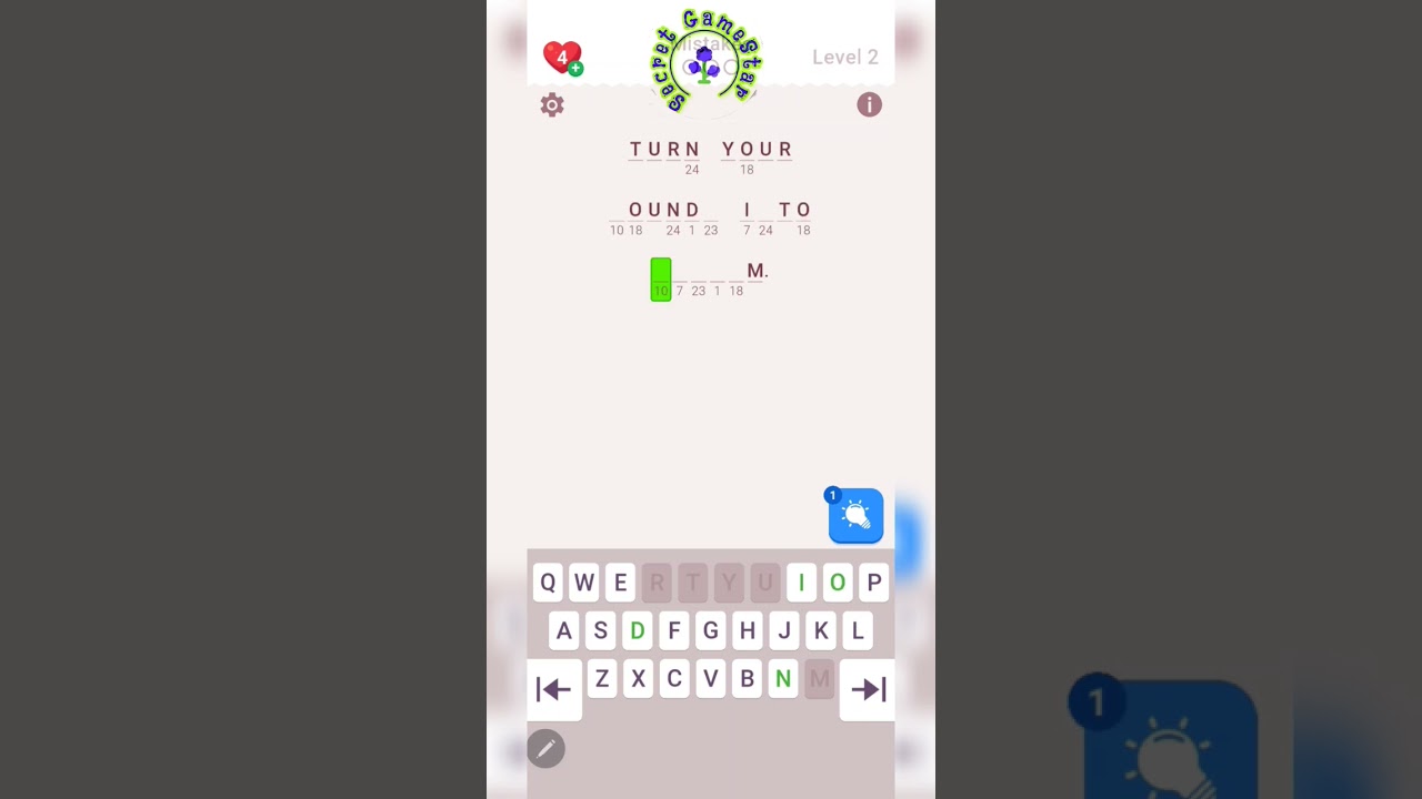 Cryptogram Puzzle Challenge