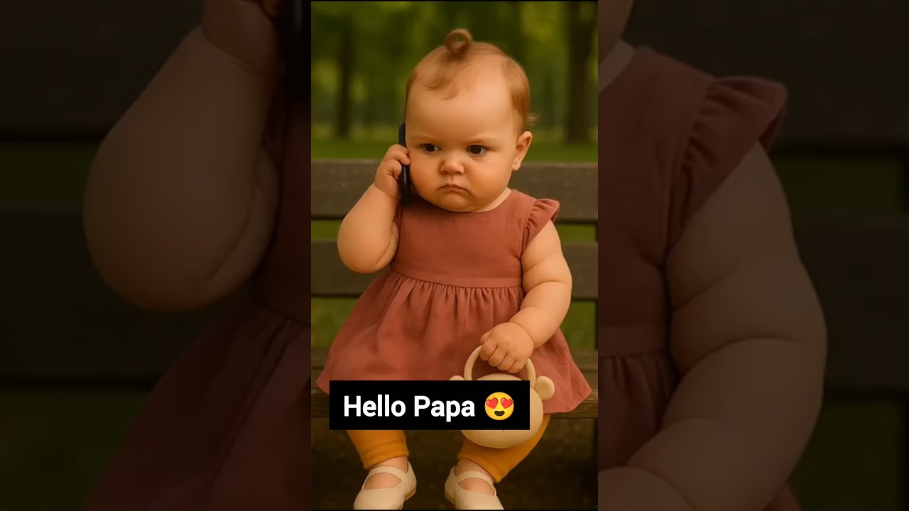 Adorable Baby Says Hello Papa! 😍
