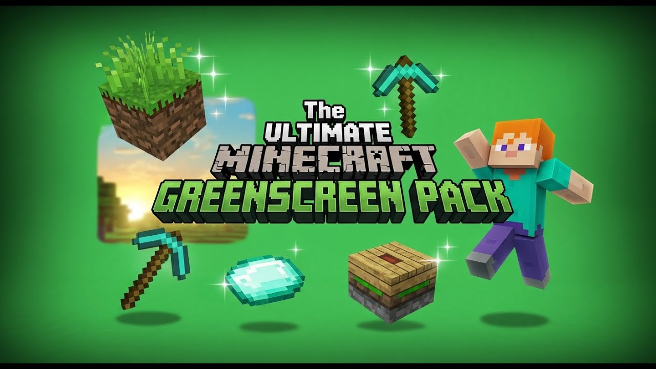 The ultimate Minecraft Green screen pack for Creators