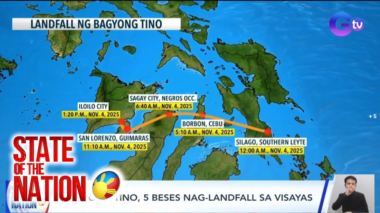 235.2 mm na ulan ng Bagyong Tino sa Maasin, Southern Leyte, Higit pa sa Average na Ulan sa Buong Nobyembre | SONA