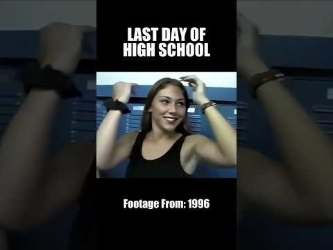 Last Day Of High School In 1996 | #nostalgic #nostalgia #90skids #shorts