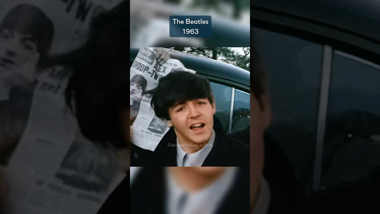 Colorized Footage of The Beatles (1963) 🎥