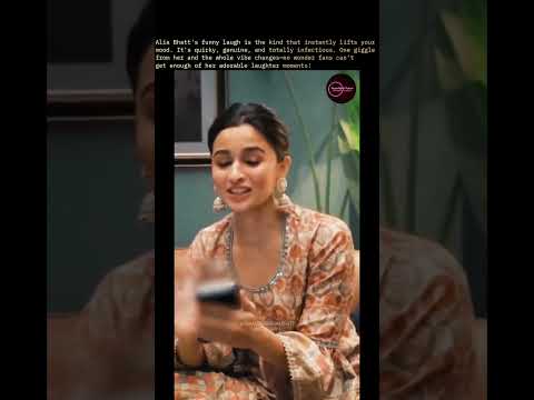 Alia Bhatt's funny laugh is the kind that instantly lifts your mood. It's quirky, genuine, ...