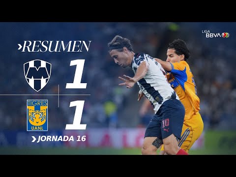 MONTERREY 1-1 TIGRES J16 AP25 | Vibrante empate en una nueva edición del Clásico Regio.
