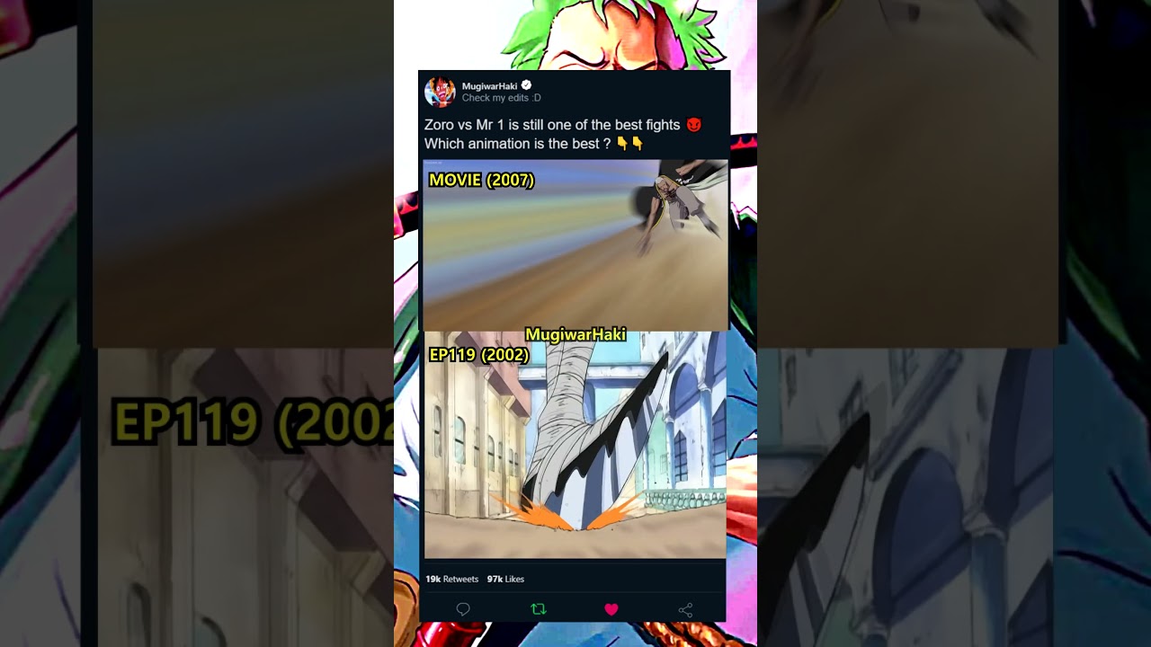 Epic Battle! Zoro 'Shishi Sonson' vs Mr. 1 in One Piece ⚔️