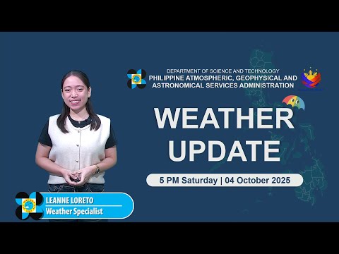 Public Weather Forecast issued at 5 PM | October 04, 2025 - Saturday