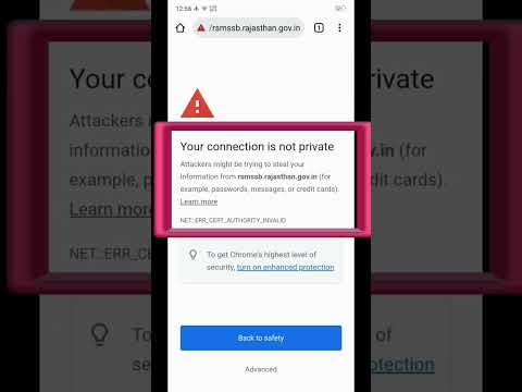 your connection is not private google chrome problem solved