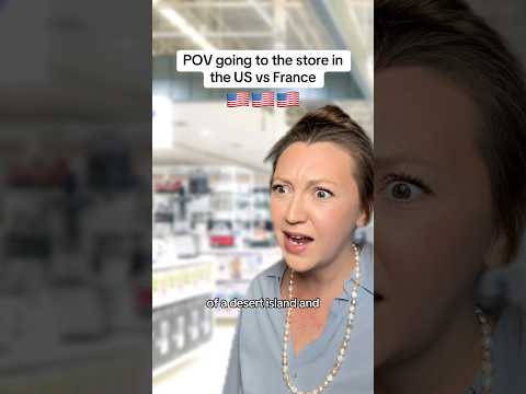 Going to the store in the US vs France #usa #american #france #french #cultureshock #funny