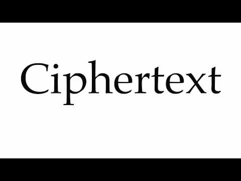 How to Pronounce Ciphertext