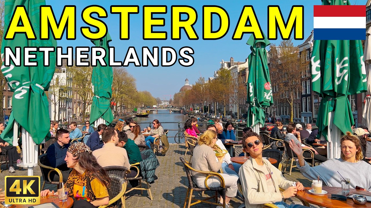 4K Walk Through Amsterdam's City & Red Light District 🇳🇱