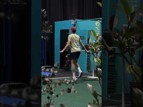 Jannik Sinner warm up before rhe final vs. Aliassime - Master 1000 Paris 🦊🇫🇷