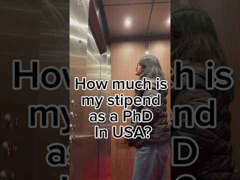 My stipend🤑as a PhD student in USA 🇺🇸 #phd #usa #salary #shorts #shortsvideo #trending