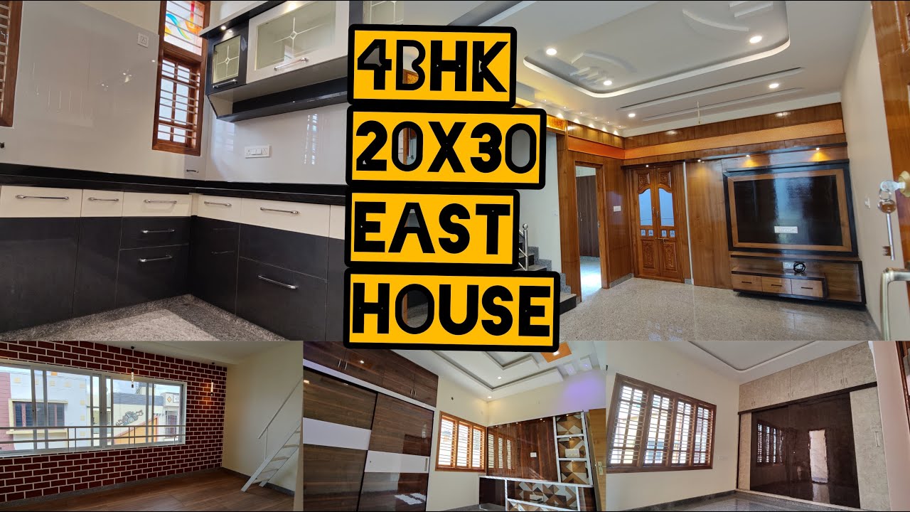 4BHK East Facing House 20x30 at Vishveshwaraiah Layout