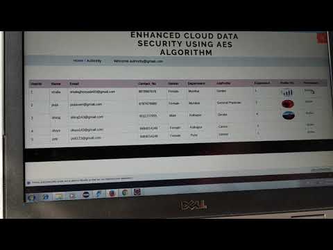 Enhance cloud data security using AES algorithm