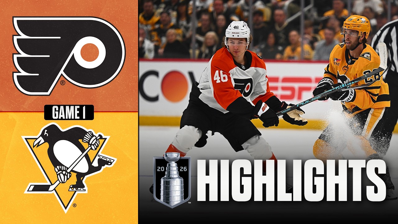 Flyers vs. Penguins | NHL Playoff Highlights | Game 1 | April 18, 2026