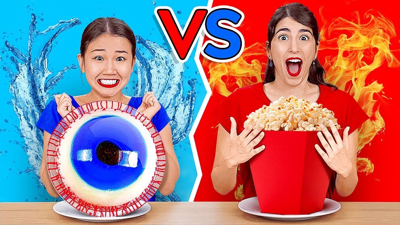 Seru! Tantangan Warna Merah vs Biru: Makan Makanan Satu Warna Selama 24 Jam 🍎