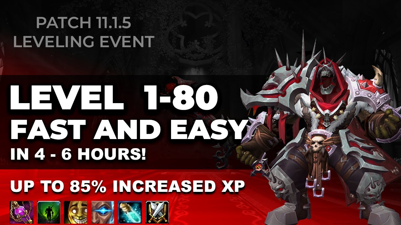 Fast Solo Leveling from 1-80 in WoW Patch 11.1.5