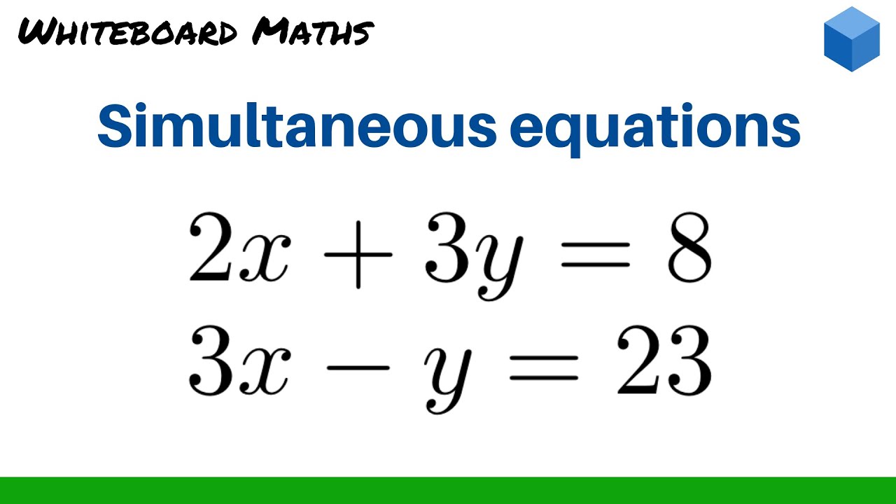 Solving Simultaneous Equations by Elimination 🔍