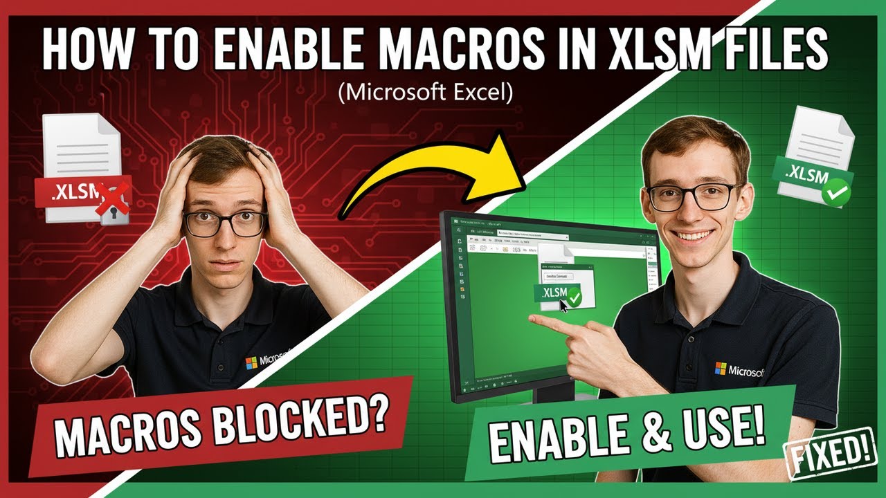 Enable Macros in XLSM Files | Excel Tips