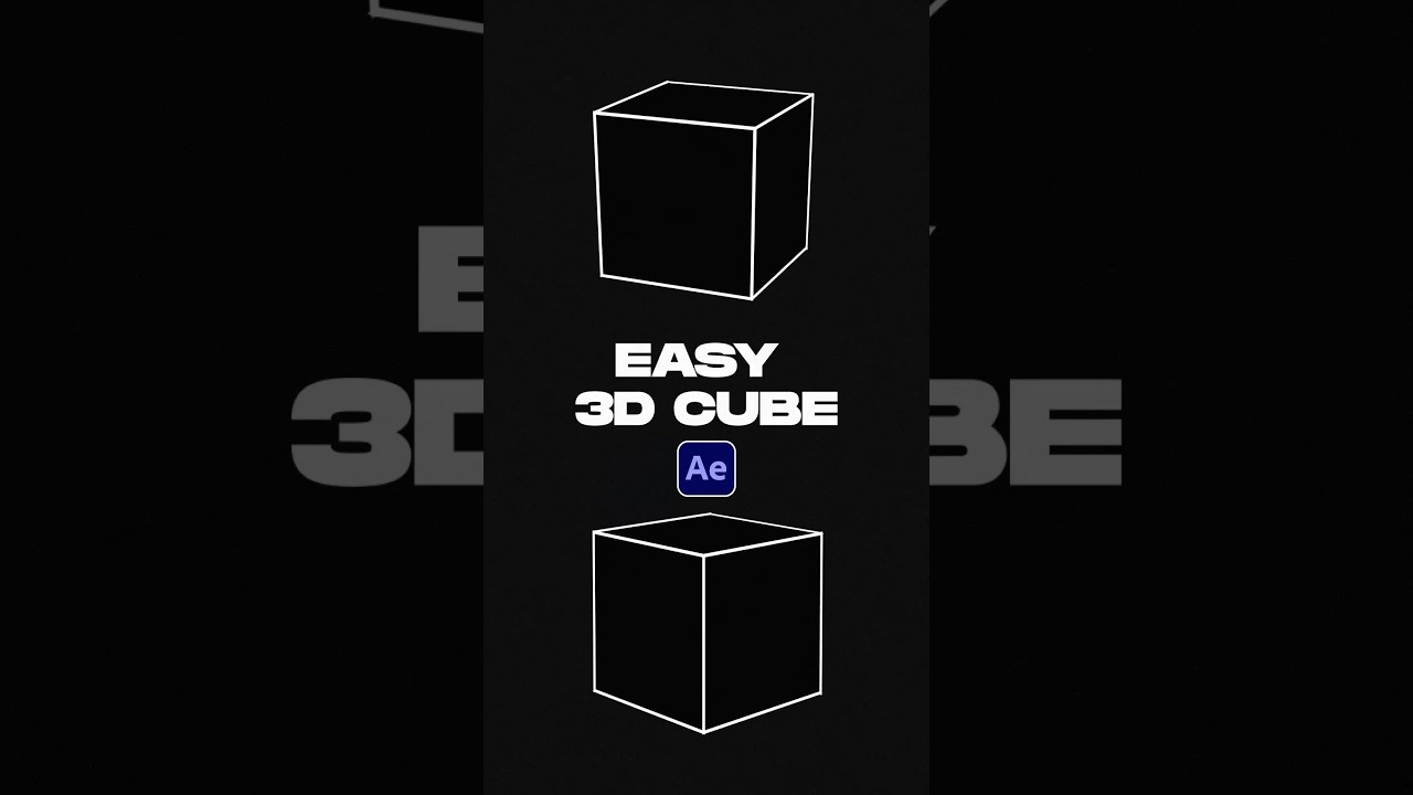 Easy 3D Cube Effect in After Effects 🎥