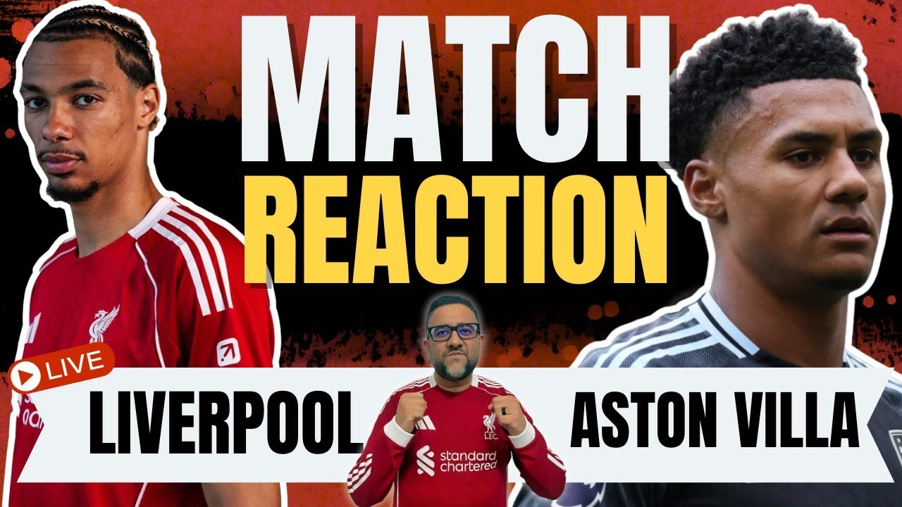 Liverpool Secures 2-0 Victory Over Aston Villa – Match Highlights & Analysis ⚽