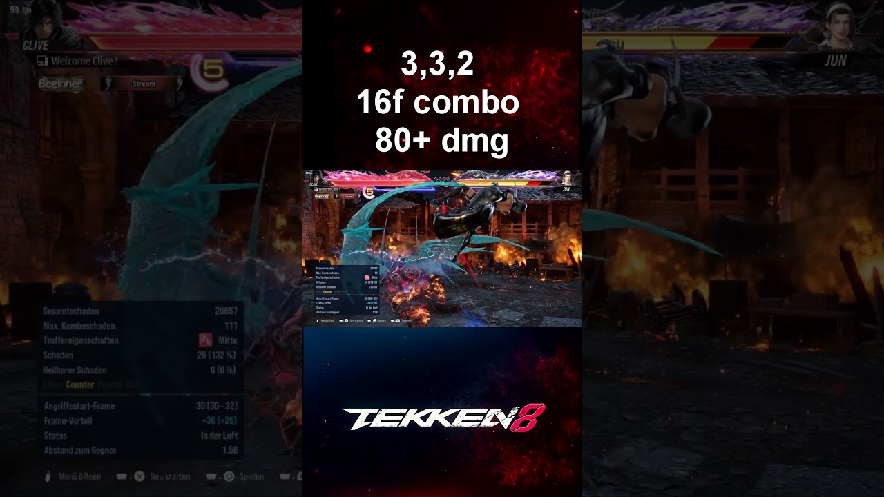 Master Clive Rosfield in Tekken 8 with This Easy Crazy Combo! 👀