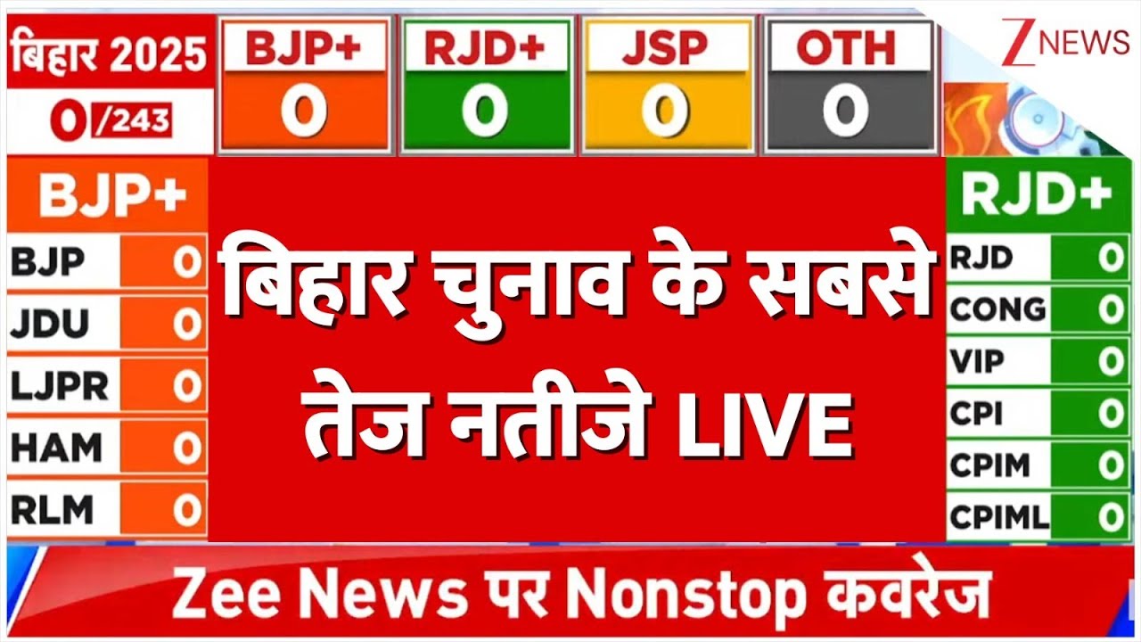 Bihar 2025 Election Results LIVE: Nitish & Tejashwi ЁЯЧ│я╕П