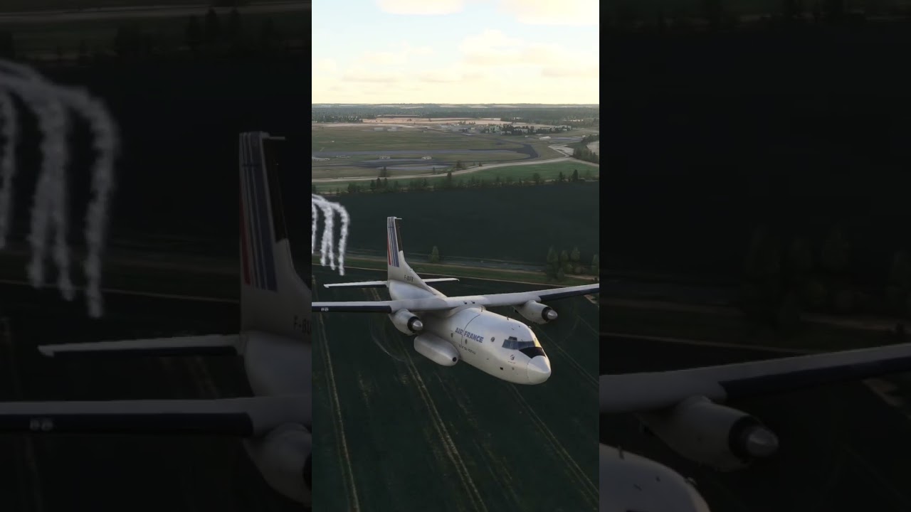 C-160 Aircraft Drops Flares Immediately After Takeoff ✈️