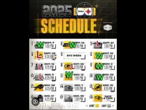 Steelers record prediction 2025