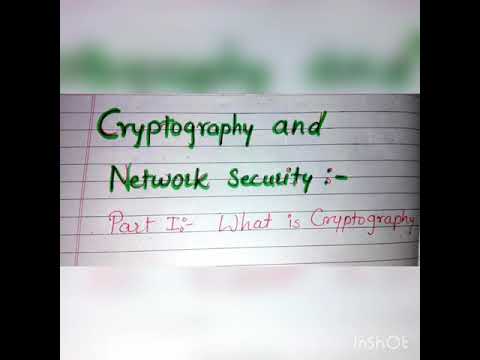 Cryptography and Network security: what is cryptography #notes #cryptography