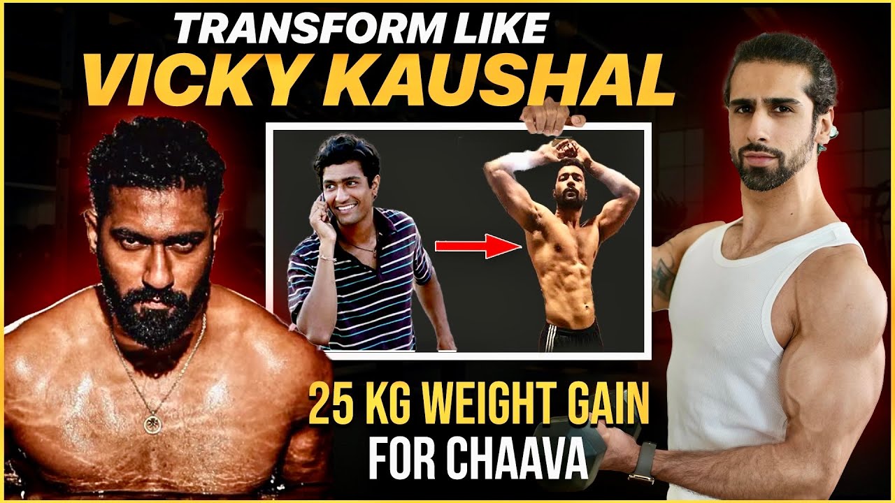 Vicky Kaushal SHOCKING Weight Gain Transformation For Chhava (Diet and Workout Plan)