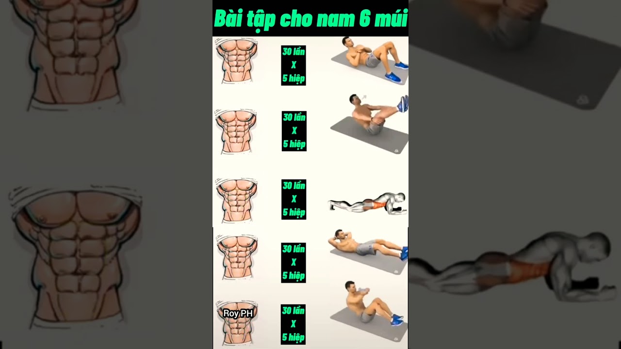 Chia Sẻ Bài Tập Bụng 6 Múi Hiệu Quả Tại Nhà 💪