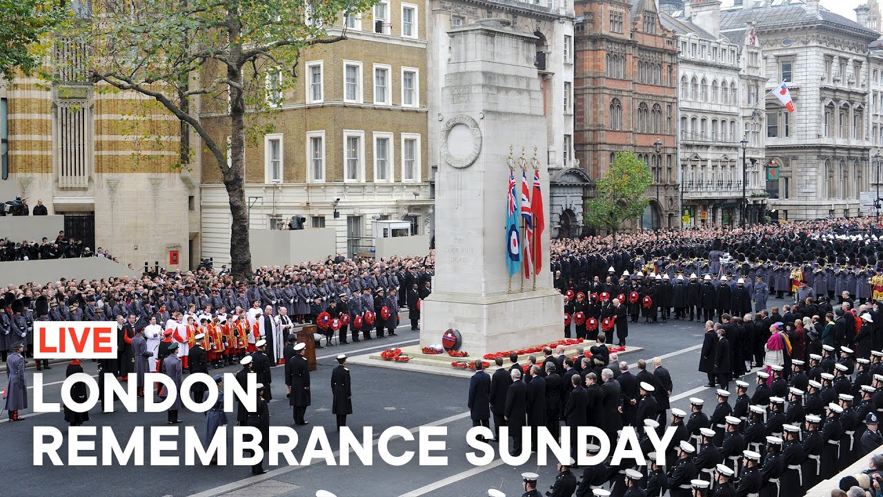 Watch London Remembrance Sunday Live from The Cenotaph 🇬🇧