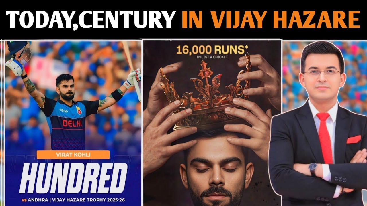 Virat Kohli Scores Century in Vijay Hazare Trophy 🏏
