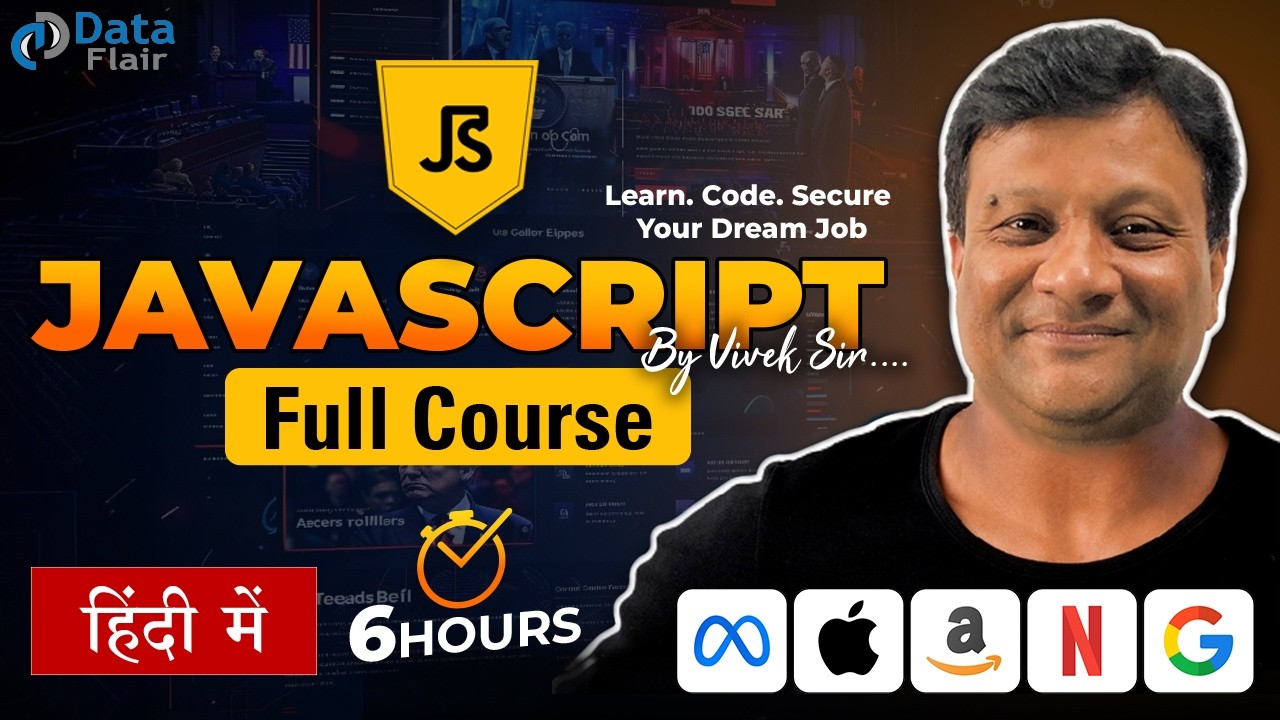 JavaScript Full Course for Beginners to Pro | Hands-On Projects & Certification 🚀