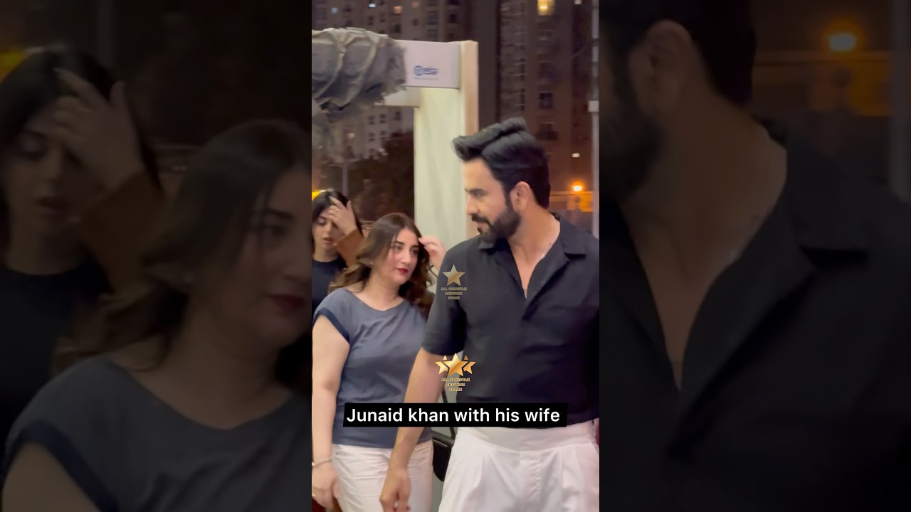 Junaid Khan and Wife Shine at Deemak Movie Premiere in Karachi 🎬