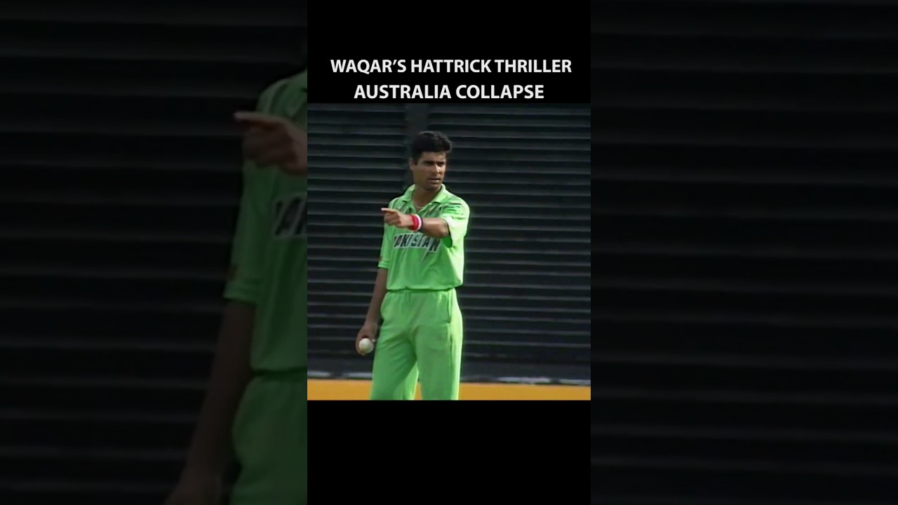 Waqar Younis' Hattrick Thriller vs Australia 🏏