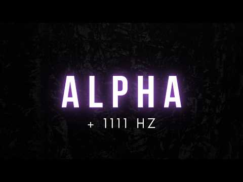 1111Hz Deep Alpha Waves for Sleeping | BLACK SCREEN (NO ADS)