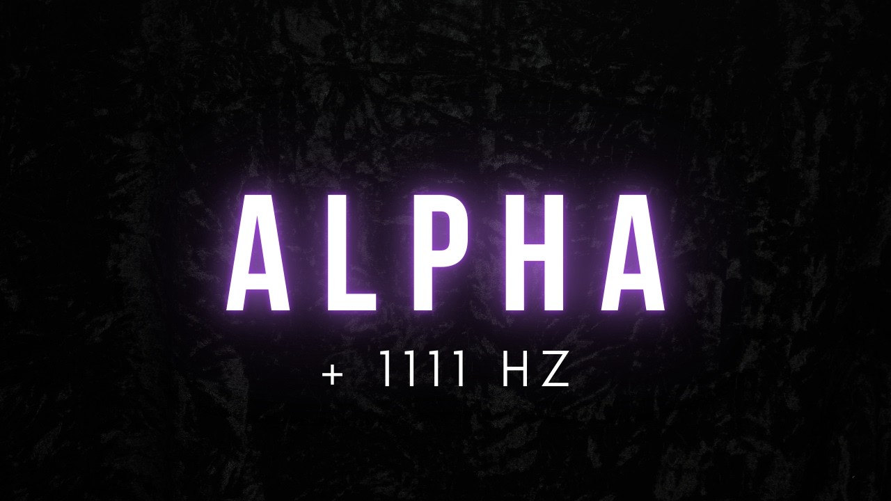 1111Hz Deep Alpha Waves for Sleep | Black Screen Relaxation Audio