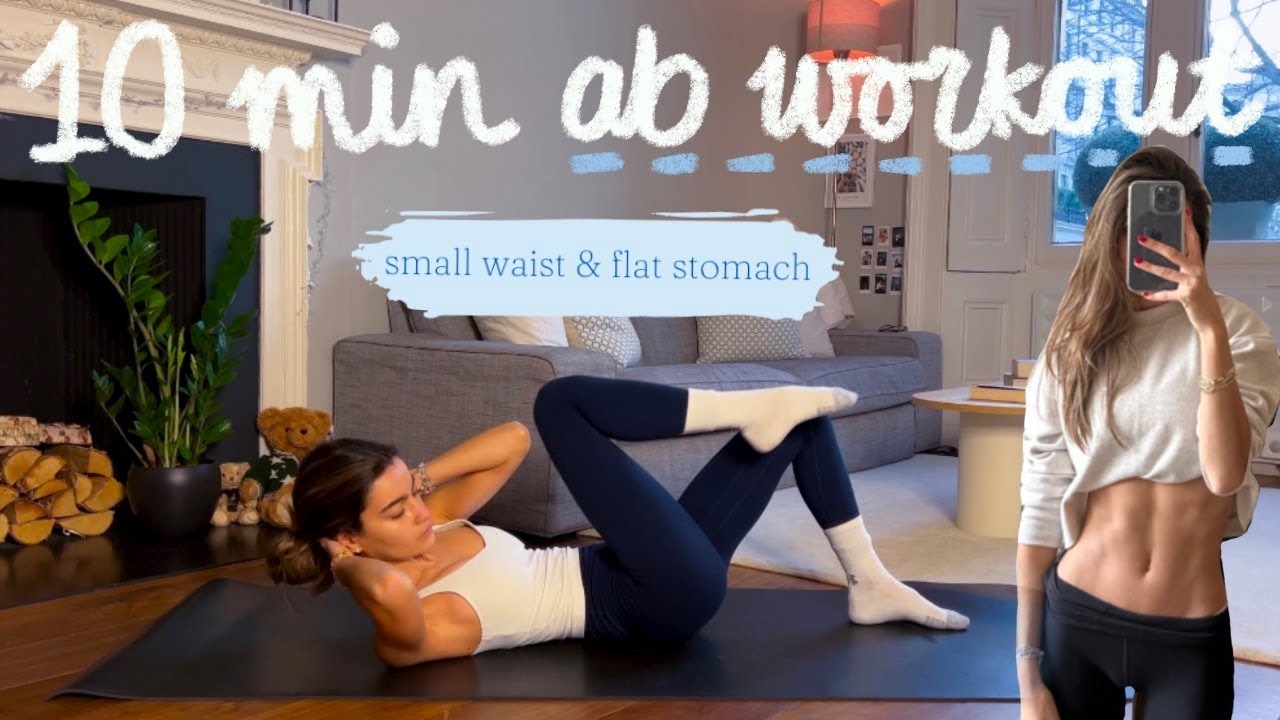 10-Minute Daily Pilates Ab Workout for a Smaller Waist and Flat Stomach