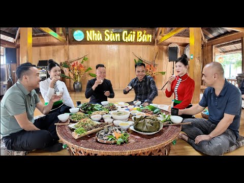Cùng Nga Sumo Sapa tv thăm nhà sàn Gái Bản toàn món ngon người Thái Mườn Lò. Nguyễn Tất Thắng