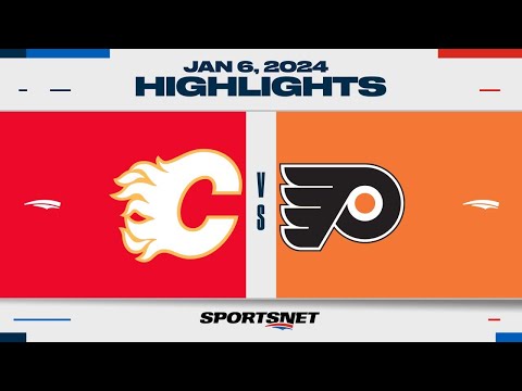 NHL Highlights | Flames vs. Flyers - January 6, 2024