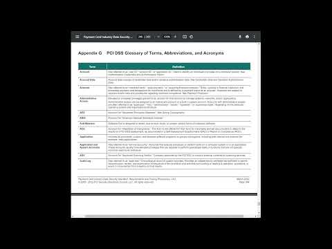 Lesson41 - PCI DSS Glossary of Terms Part 1