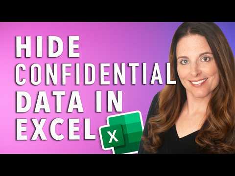 How to Hide Confidential Data in Excel - Hiding Social Security Numbers & Credit Card Numbers